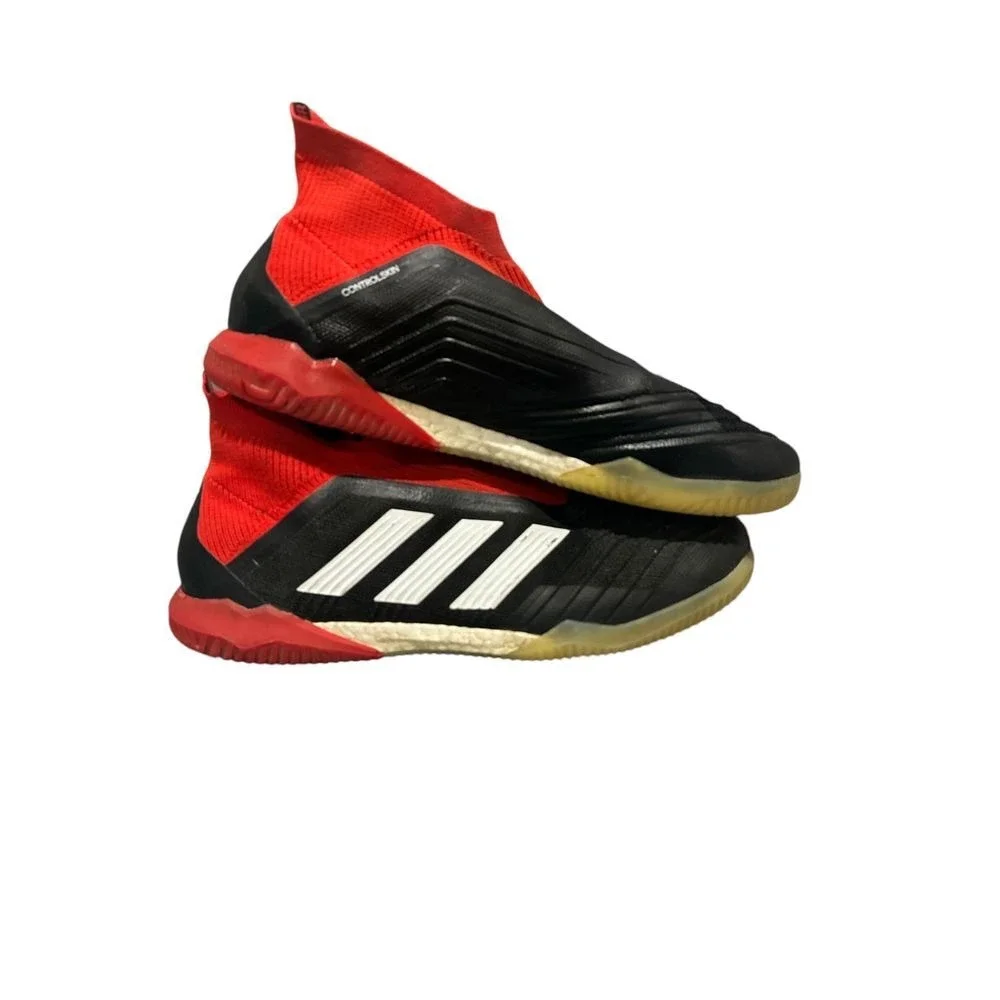 Adidas‎ Predator 18 Shoes Laceless Control Skin Red Black